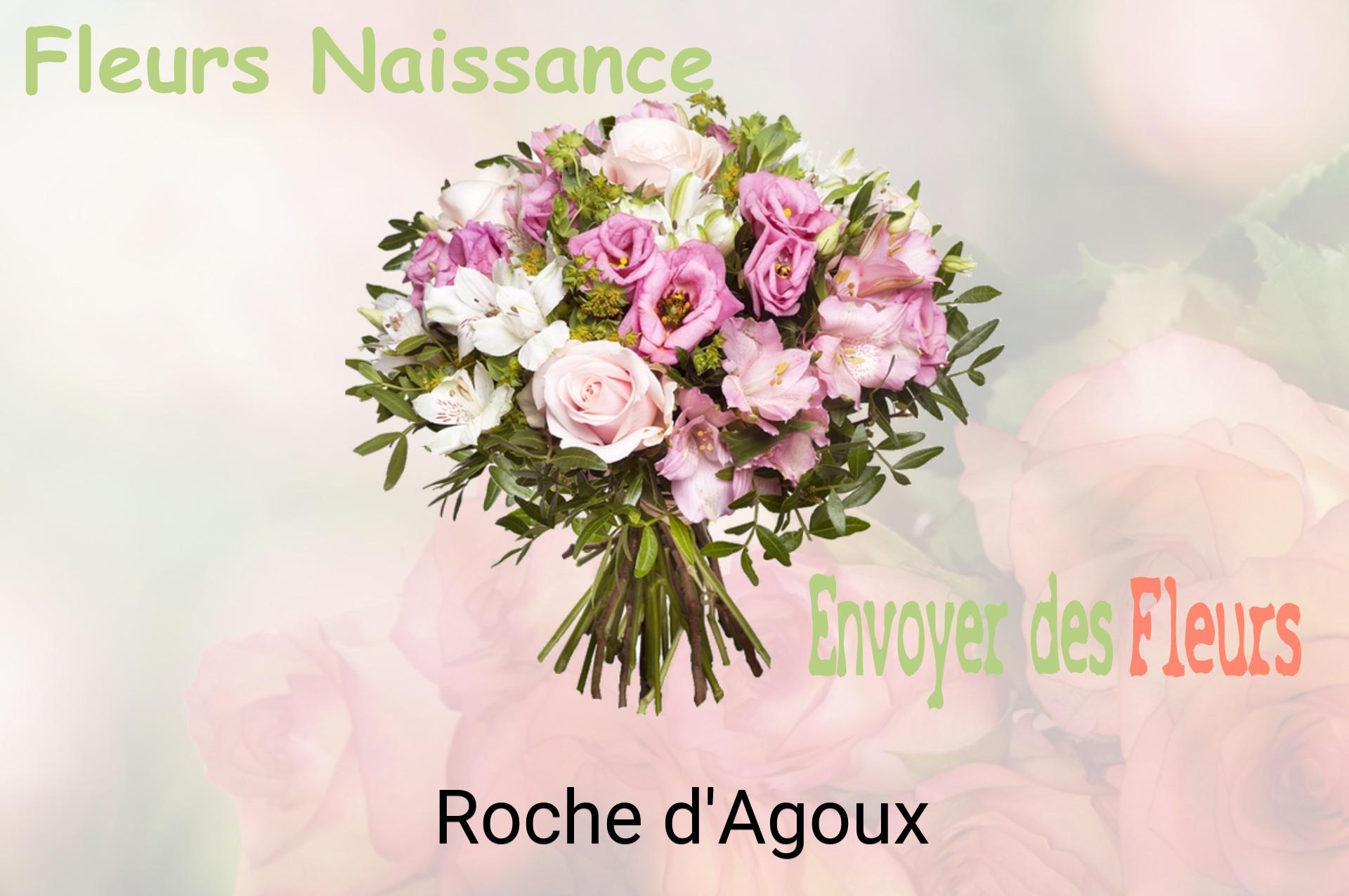 Bouquet de fleurs de naissance livré à Roche-d'Agoux